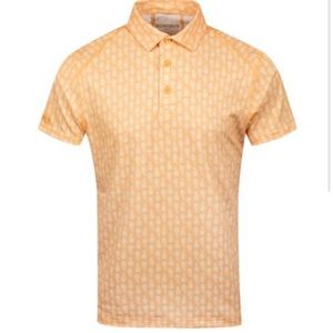 Bonobos Orange Patterned Polo Shirt
